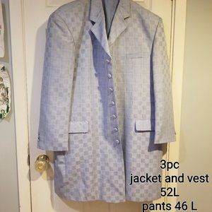 Men's 3pc suit 52 long